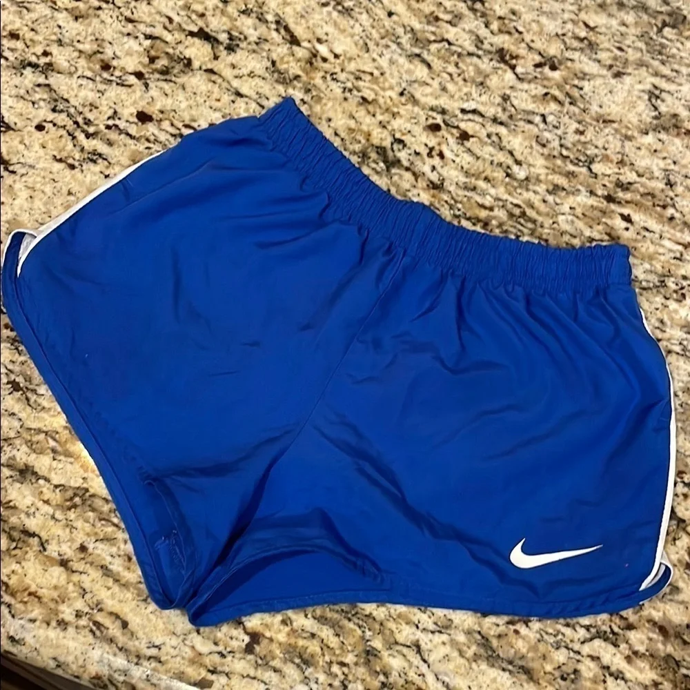 Nike Blue Athletic Shorts Lightweight Moisture-Wicking